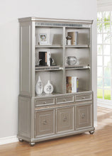 Load image into Gallery viewer, Ritzville Metallic Platinum Double Bookcase