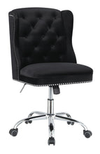 Load image into Gallery viewer, Modern Black Velvet Office Chair