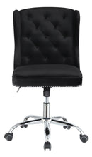 Load image into Gallery viewer, Modern Black Velvet Office Chair