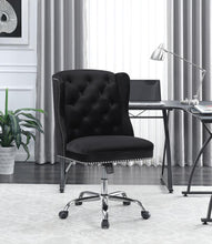 Load image into Gallery viewer, Modern Black Velvet Office Chair