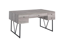 Load image into Gallery viewer, Industrial Grey Driftwood Writing Desk