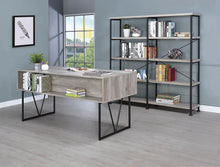 Load image into Gallery viewer, Industrial Grey Driftwood Writing Desk