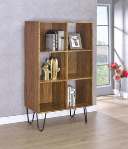 Sheeran Rustic Amber Bookcase