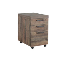 Load image into Gallery viewer, Luke Weathered Oak Mobile File Cabinet