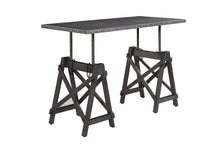 Load image into Gallery viewer, Industrial Galvanized Grey Adjustable Desk