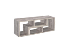 Load image into Gallery viewer, Contemporary Grey Driftwood Convertible TV Stand and Bookcase