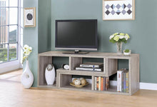 Load image into Gallery viewer, Contemporary Grey Driftwood Convertible TV Stand and Bookcase