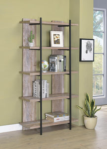 Samson Rustic Weathered Oak Bookcase