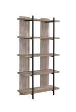 Load image into Gallery viewer, Samson Rustic Weathered Oak Bookcase