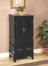 Load image into Gallery viewer, Transitional Black Jewelry Armoire