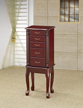 Load image into Gallery viewer, Traditional Merlot Jewelry Armoire