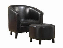 Load image into Gallery viewer, Leather Accent Chair and Ottoman