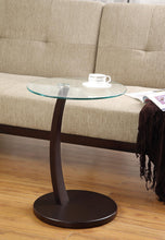 Load image into Gallery viewer, Casual Round Top Glass Accent Table