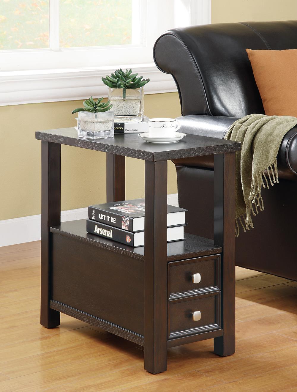 Casual Cappuccino Accent Table