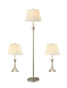 Transitional Nickel Lamp