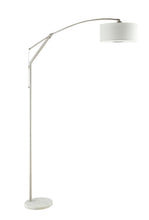 Load image into Gallery viewer, Contemporary White and Chrome Floor Lamp