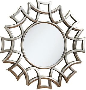 Transitional Silver Accent Mirror