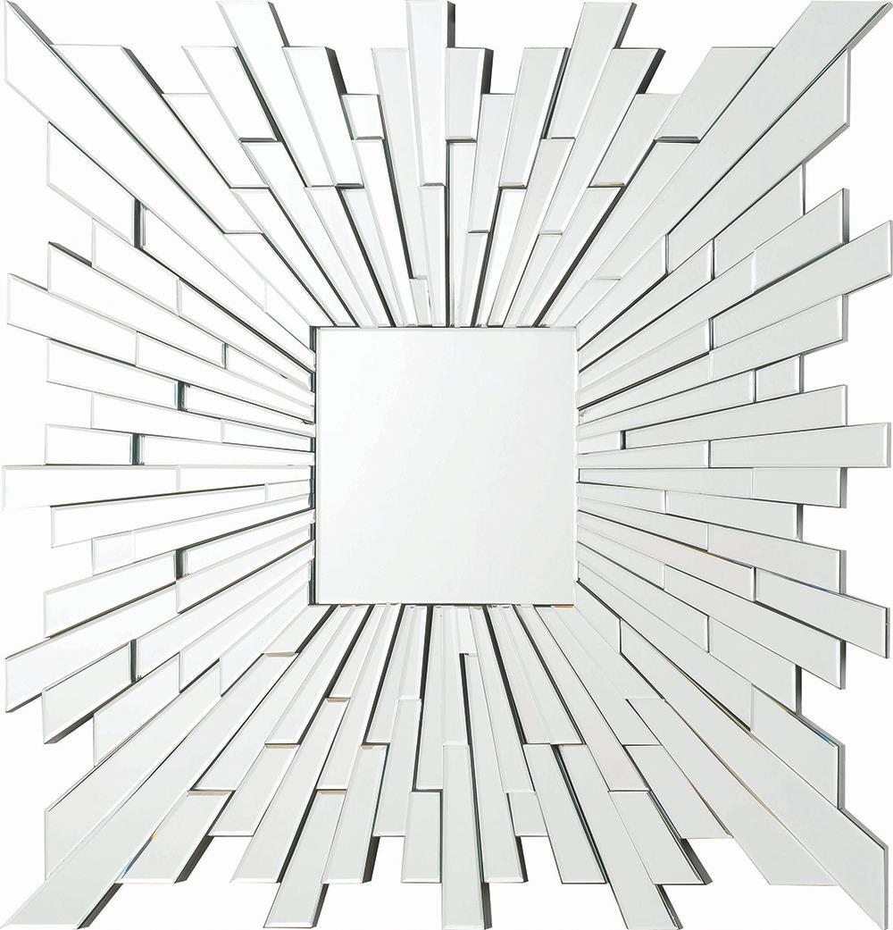 Transitional Square Frameless Mirror