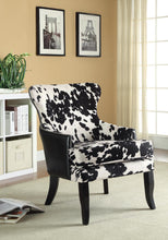 Load image into Gallery viewer, Traditional Black and White Accent Chair