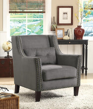 Load image into Gallery viewer, Transitional Grey Accent Chair