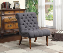 Load image into Gallery viewer, Casual Charcoal Grey Accent Chair