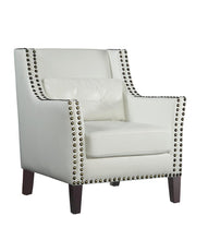 Load image into Gallery viewer, Traditional White Accent Chair