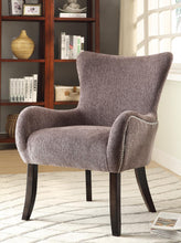 Load image into Gallery viewer, Traditional Grey Accent Chair