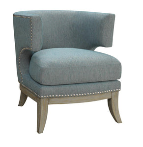 Contemporary Blue Accent Chair