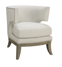 Load image into Gallery viewer, Contemporary White Accent Chair