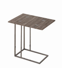 Load image into Gallery viewer, Transitional Black Nickel Snack Table