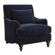 Load image into Gallery viewer, Traditional Midnight Blue Accent Chair