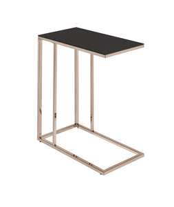 Contemporary Chocolate Chrome Snack Table