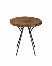 Load image into Gallery viewer, Rustic Brown Tree Trunk-Inspired Accent Table