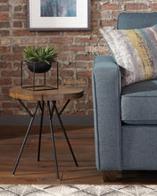 Load image into Gallery viewer, Rustic Brown Tree Trunk-Inspired Accent Table