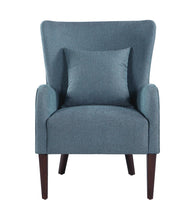 Load image into Gallery viewer, Dark Teal Winged Accent Chair