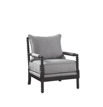 Load image into Gallery viewer, Traditional Grey and Cappuccino Accent Chair