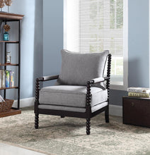 Load image into Gallery viewer, Traditional Grey and Cappuccino Accent Chair