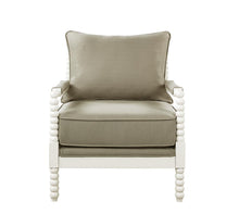 Load image into Gallery viewer, Traditional Beige and White Accent Chair