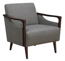 Load image into Gallery viewer, Mid-Century Modern Grey Accent Chair