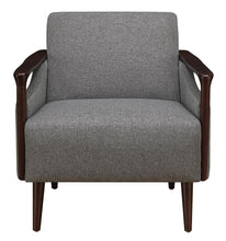 Load image into Gallery viewer, Mid-Century Modern Grey Accent Chair