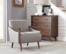 Load image into Gallery viewer, Mid-Century Modern Grey Accent Chair