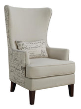 Load image into Gallery viewer, Traditional Cream Accent Chair