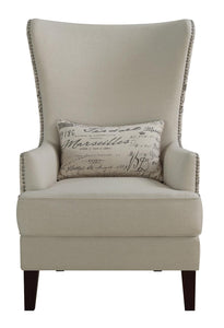 Traditional Cream Accent Chair