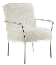 Load image into Gallery viewer, Contemporary White Accent Chair