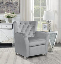 Load image into Gallery viewer, Contemporary Grey Accent Chair