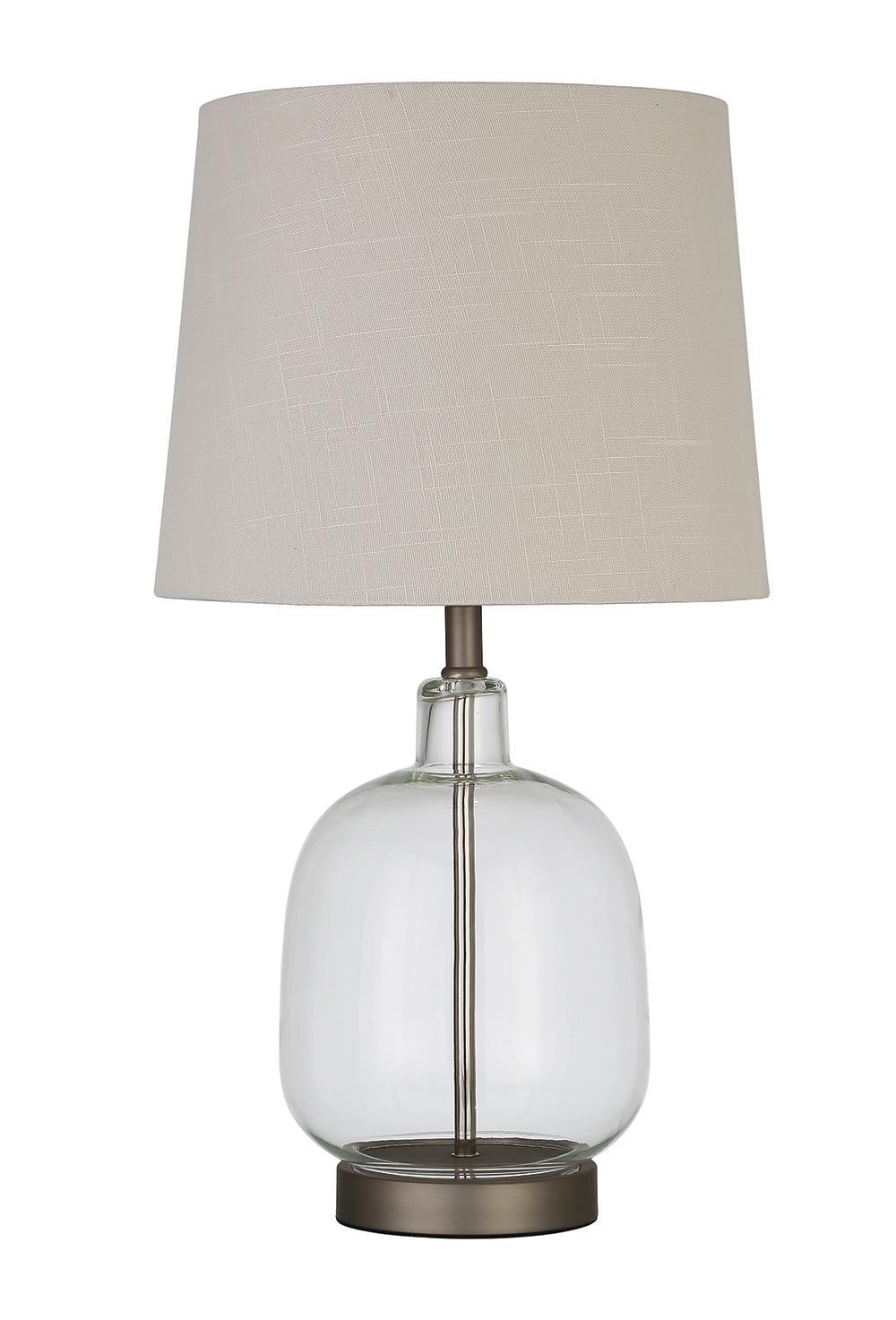 Transitional Clear Table Lamp