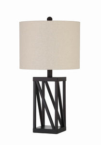 Transitional Black Table Lamp