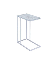 Load image into Gallery viewer, Mid-Century Modern Concrete and Black Accent Table