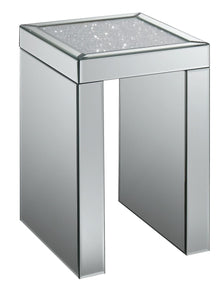 Contemporary Mirrored Side Table