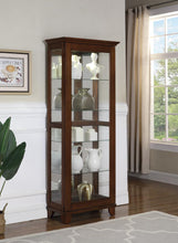 Load image into Gallery viewer, Casual Warm Brown Curio Cabinet